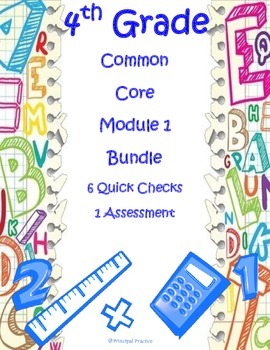 Preview of 4th Grade Place Value, Addition, Subtraction Assessment Bundle