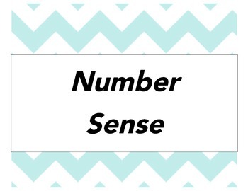 Preview of Common Core Fraction Vocabulary Number Sense