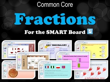 Preview of Fractions for the SMART Board
