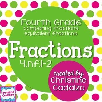 Preview of Equivalent Fractions - Comparing Fractions 4.NF.1-2