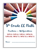 Common Core Grade 5 Math Fractions - All Operations Intera