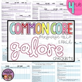 Common Core Galore ELA and MATH 4th Grade Checklist