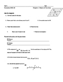 Common Core Geometry Quiz on Basics of Geometry