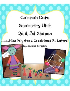 Preview of Common Core Geometry Unit {starring Miss Poly Gon}