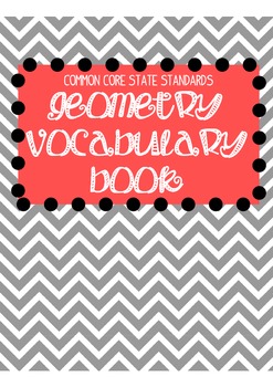 Preview of Common Core Geometry Vocabulary Book