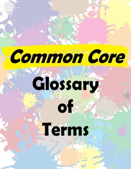 Preview of Common Core Glossary