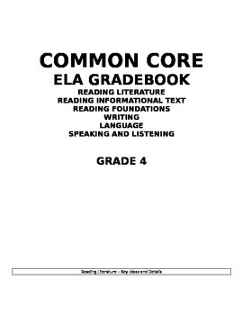Preview of Common Core Gradebook