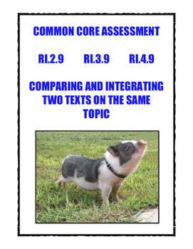 Preview of Common Core RI.2.9, 3.9, 4.9: Compare/Integrate Two Texts On The Same Topic