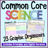 Common Core Science Graphic Organizers | Printable and Digital Distance Learning