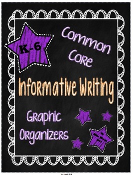 Preview of Expository Writing Common Core Graphic Organizers {Grades K-6} Top Hat