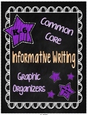 Expository Writing Common Core Graphic Organizers {Grades 