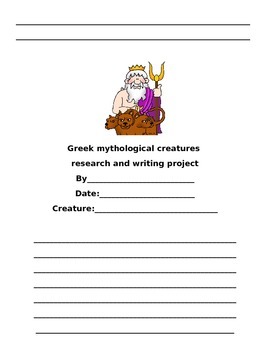 term paper on mythological creatures