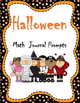 Preview of Common Core Halloween Math Journal Prompts