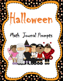 Common Core Halloween Math Journal Prompts