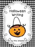 First Grade Halloween Writing