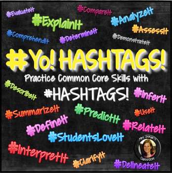 Preview of #Hashtags Reading & Vocabulary Bell Ringer Activities