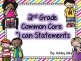 Common Core I Can Statements ELA