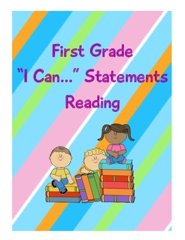 Preview of Common Core "I Can..." Statements for First grade reading