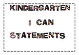 Common Core I Can Statements for Kindergarten