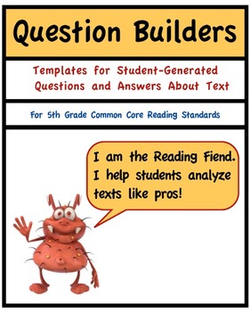 Preview of Common Core Reading, Informational Text, 5th Grade Question Builders