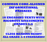 Common Core-Aligned Informational Passages and Assessment Collection: Grade 3-4
