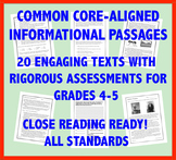 Common Core-Aligned Informational Passages and Assessment Collection: Grade 4-5