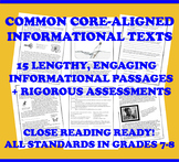 Common Core-Aligned Informational Passages and Assessment Collection: Grade 7-8