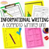 Informational Writing Unit | Writing Workshop | Print and Digital