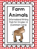 First Grade Informational Writing: Farm Animals