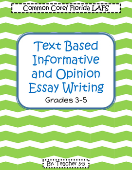 Preview of FSA Writing / Common Core Writing Packet Grades 3-5