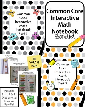 Preview of Common Core Interactive Math Notebook Bundle