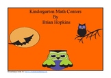 Kindergarten Math Centers and Printables for Halloween