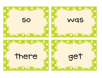 Common Core Kindergarten High Frequency Words Flashcards by Jenna Monserrat