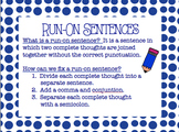 Common Core: L.4.1f- Run-On Sentences Powerpoint