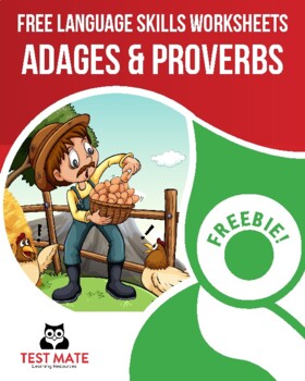 Preview of Adages & Proverbs (FREE Language Skills Worksheets)