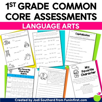 Preview of Common Core Language Arts Assessments for 1st Grade