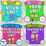 Parts of Speech Bundle - Nouns, Verbs, Adjectives, Adverbs, Types of Sentences
