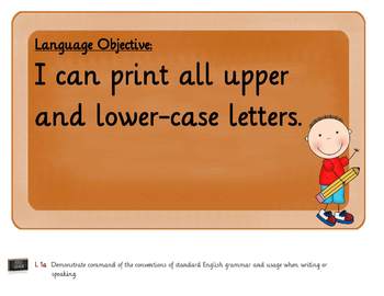 Preview of Common Core Language Objective Posters