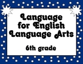 Common Core Language Standards Posters 6th grade BLUE