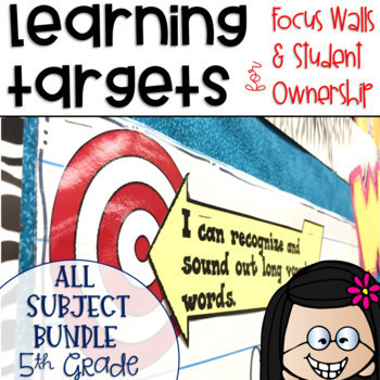 Preview of Common Core Learning Target All Subject BUNDLE 5th grade