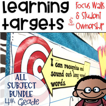 Preview of Common Core Learning Target All Subject BUNDLE 4th grade