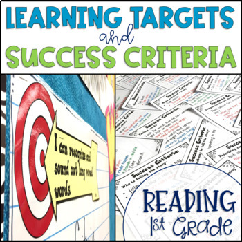 Preview of Common Core Learning Target and Success Criteria BUNDLE for Reading 1st grade