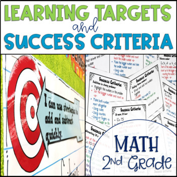 Preview of Common Core Learning Target and Success Criteria BUNDLE for Math 2nd grade