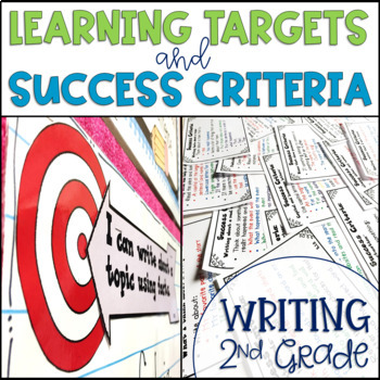 Preview of Common Core Learning Target and Success Criteria BUNDLE for Writing 2nd grade