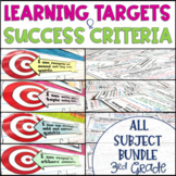 Common Core Learning Target Success Criteria MEGA BUNDLE 3