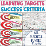 Common Core Learning Target and Success Criteria MEGA BUNDLE Kinder