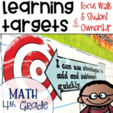 Common Core Learning Targets for Math 4th grade