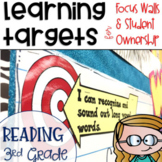 Common Core Reading Learning Targets 3rd grade