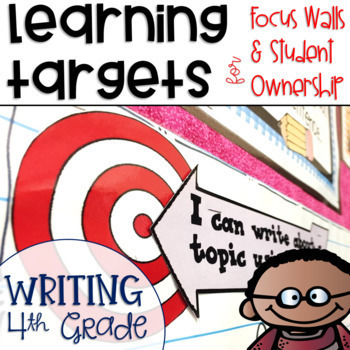 Preview of Common Core Learning Targets for Writing 4th grade