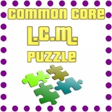 Common Core - Least Common Multiple Puzzle - LCM Math Fun!